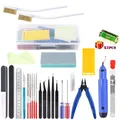 Werkzeugset Trimm-Messer Schaber Reinigungsnadel Pinzette Zange – Farbe Kit 15