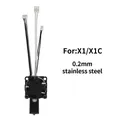 X1 X1C Hot End Baugruppe mit Stahl Düsennadelsatz – Farbe 0.2mm Hotend
