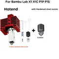 X1 X1C P1P P1S Hotend-Kit mit gehärteter Düse – Farbe add 1 nozzle