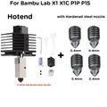 X1 X1C P1P P1S Hotend-Kit mit gehärteter Düse – Farbe add 4 nozzles