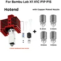 X1 X1C P1P P1S Hotend-Kit mit gehärteter Düse – Farbe add 4 nozzles