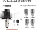 X1 X1C P1P P1S Hotend-Kit mit gehärteter Düse – Farbe add 4 nozzles
