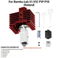 X1 X1C P1P P1S Hotend-Kit mit gehärteter Düse – Farbe red kit